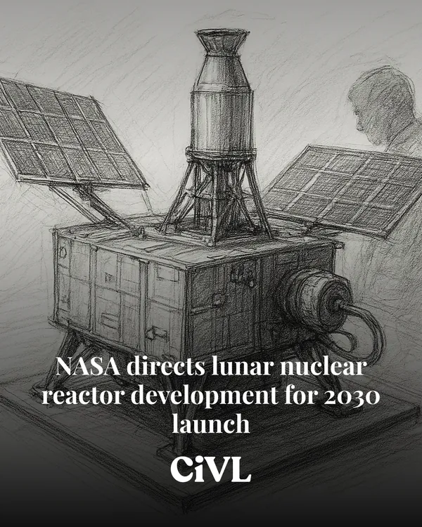 NASA directs lunar nuclear reactor development for 2030 launch